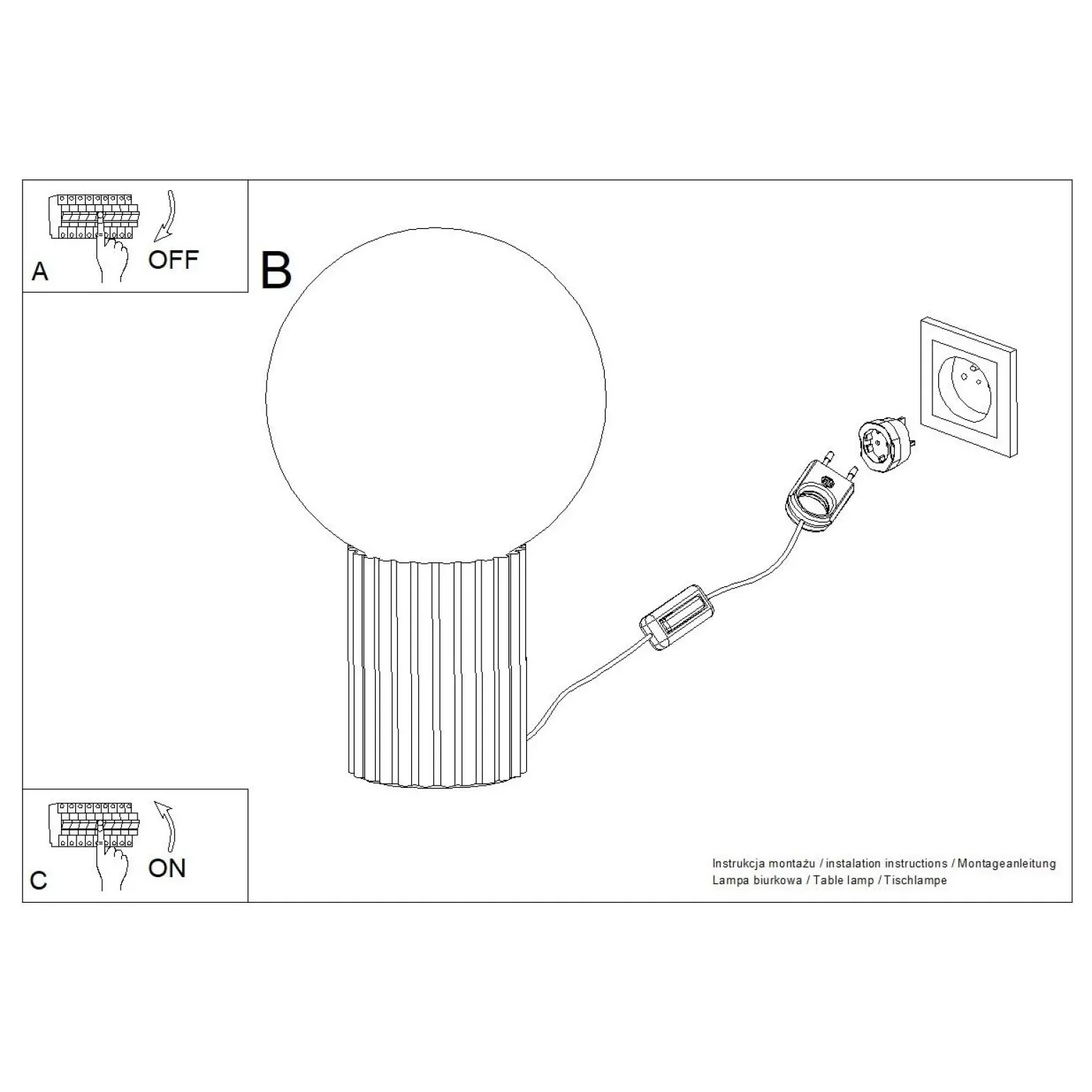 Lampa biurkowa HALO burgund (SL.1751) - Sollux Lighting