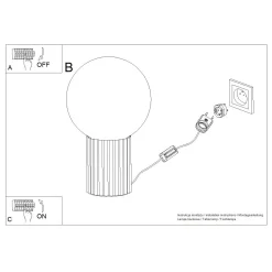Lampa biurkowa HALO ochra czerwona (SL.1731) - Sollux Lighting