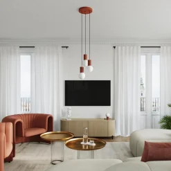 Lampa biurkowa HALO ochra czerwona (SL.1731) - Sollux Lighting