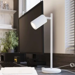 Lampa biurkowa KARBON biała (SL.1548) - Sollux Lighting