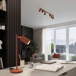 Lampa biurkowa KARBON ochra czerwona (SL.1643) - Sollux Lighting