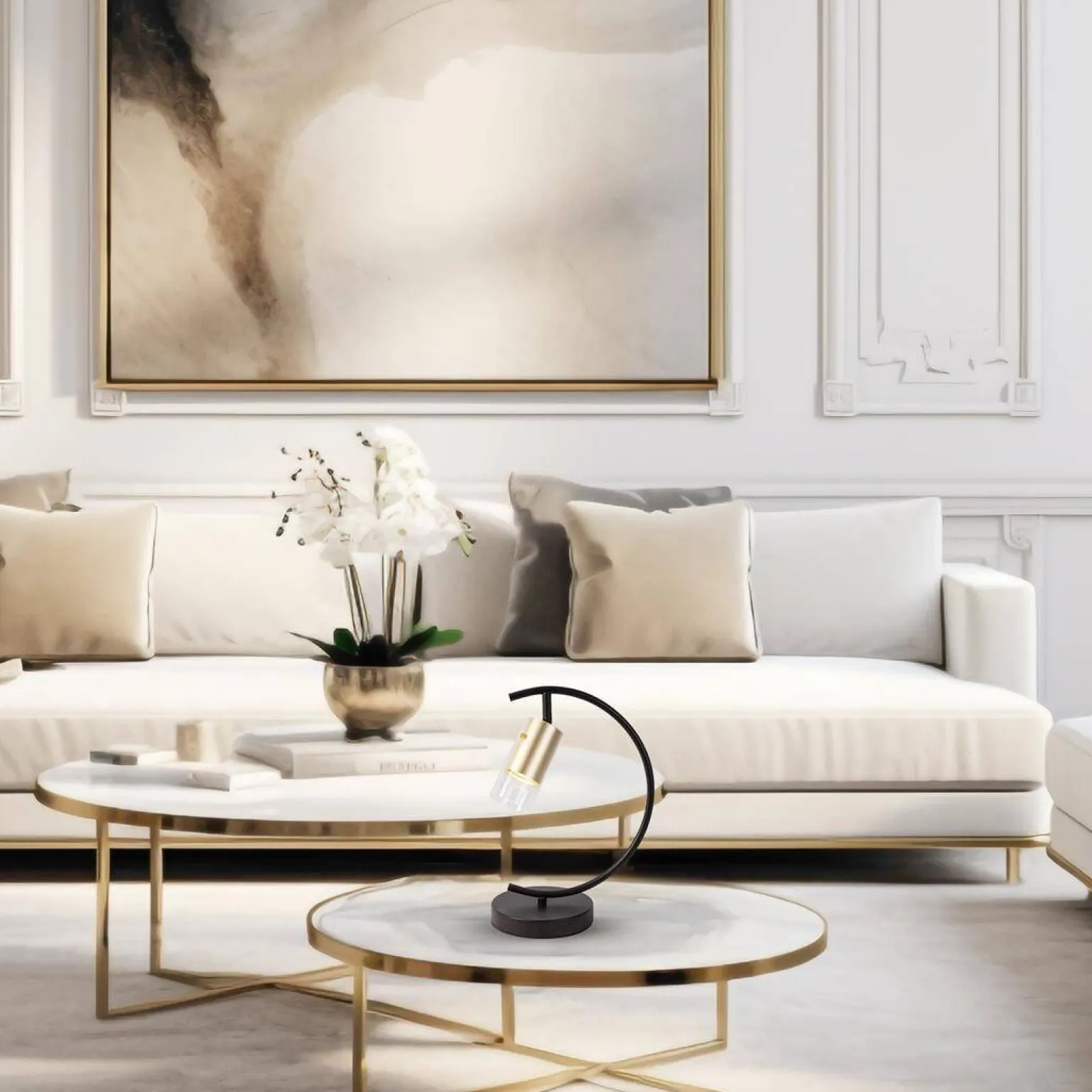 Lampa Biurkowa Ricky Złota (ML0693) - Milagro