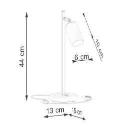 Lampa biurkowa WINX czarny/złoty (SL.1389) - Sollux Lighting