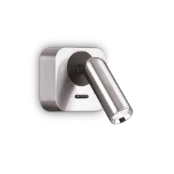 Lampa ścienna / Kinkiet BEAN Nikiel (BEAN_AP_SQUARE_NICKEL) - Ideal Lux