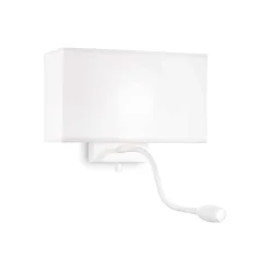 Lampa ścienna / Kinkiet HOTEL Biały (HOTEL_AP2_ALL_WHITE) - Ideal Lux