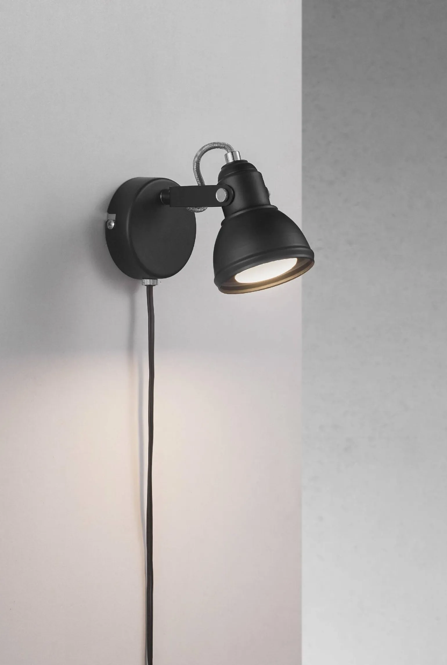 Lampa ścienna ASLAK Nordlux GU10 35W Metal Czarny