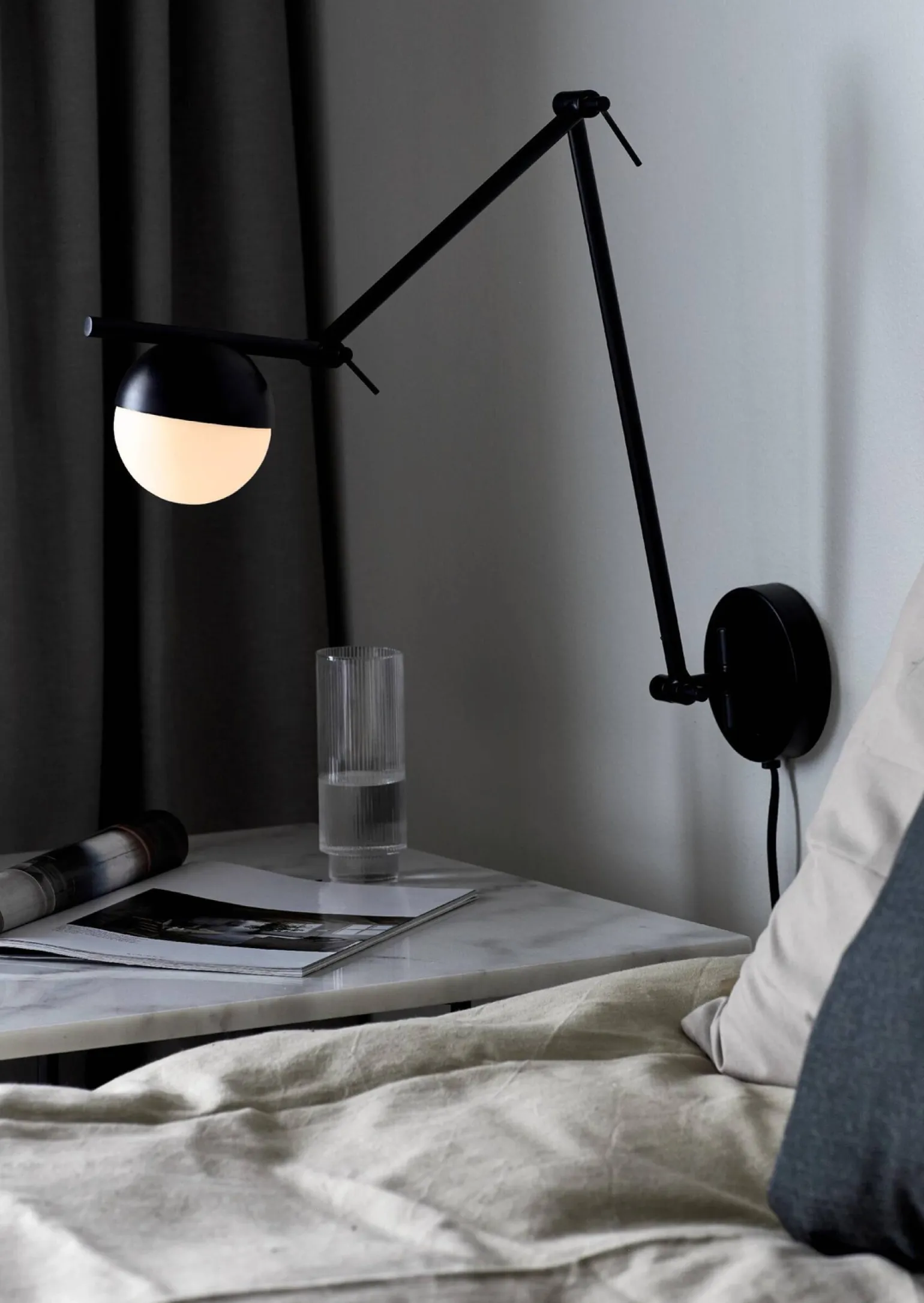 Lampa ścienna CONTINA Nordlux G9 5W Metal Czarny