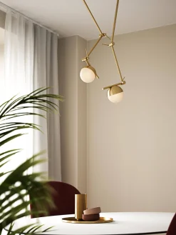 Lampa ścienna CONTINA Nordlux G9 5W Metal Mosiądz