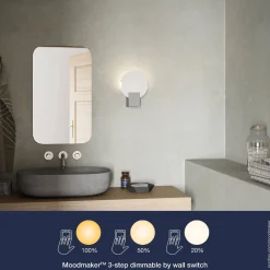 Lampa ścienna HESTER Nordlux LED Tworzywo sztuczne Biały