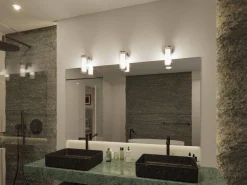 Lampa ścienna LUENA E14 max. 2x20W IP44 230V szkło chrom / metal (PL71077) - PAULMANN