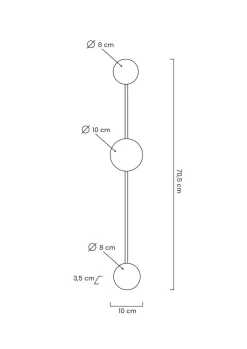 Lampa ścienna SHADOW 2 CLOSE czarna (MSE010100246) - Moosee