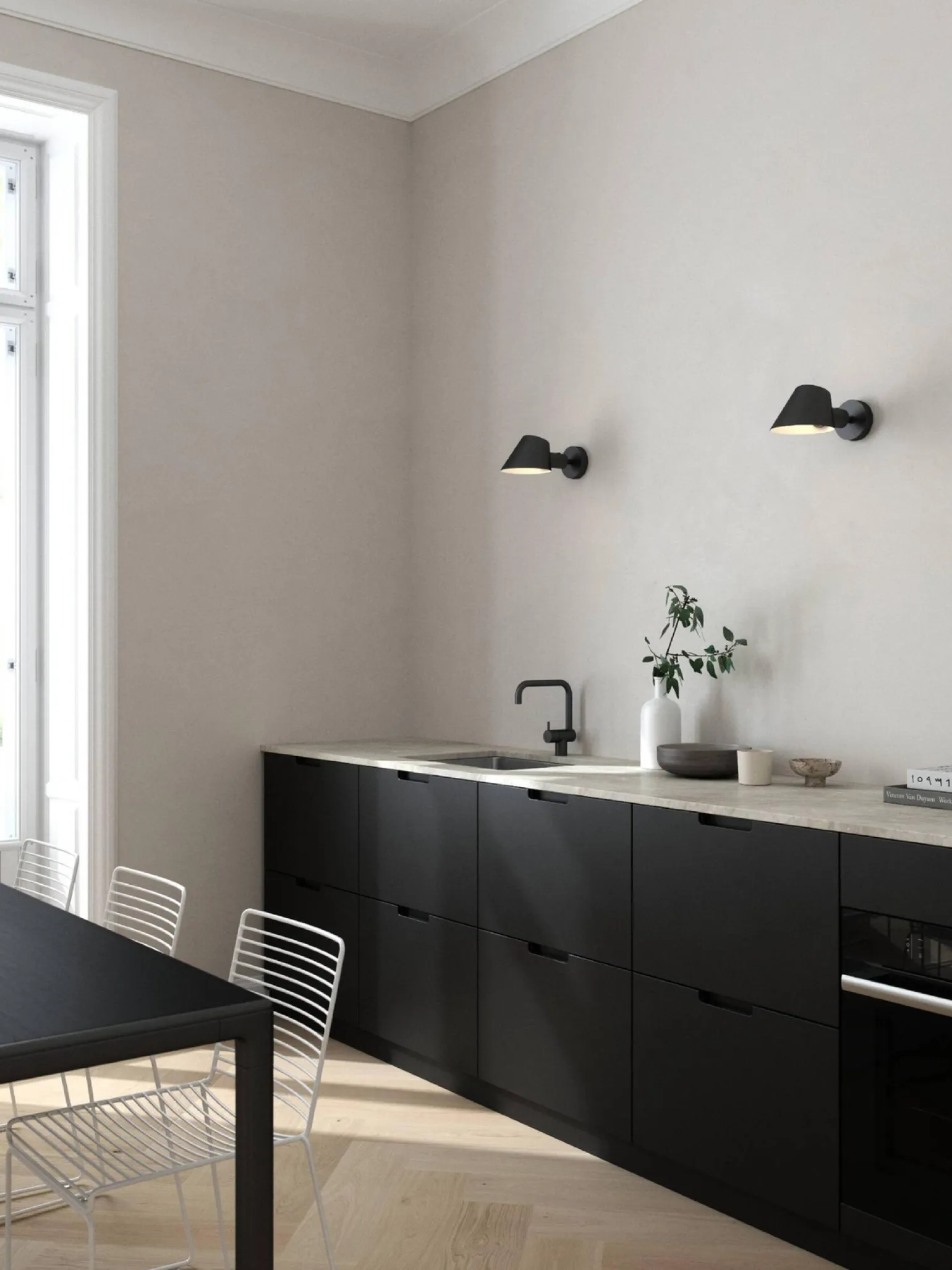 Lampa ścienna STAY Nordlux E27 60W Aluminium Czarny