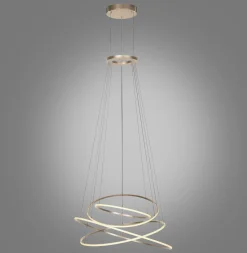 Lampa na pilota, z płynną regulacją wysokości PURE E-FLYING RINGS BRĄZOWA (2566-97) - Paul Neuhaus