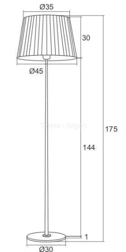 Lampa podłogowa 1 pł ASTI ARGON 3849