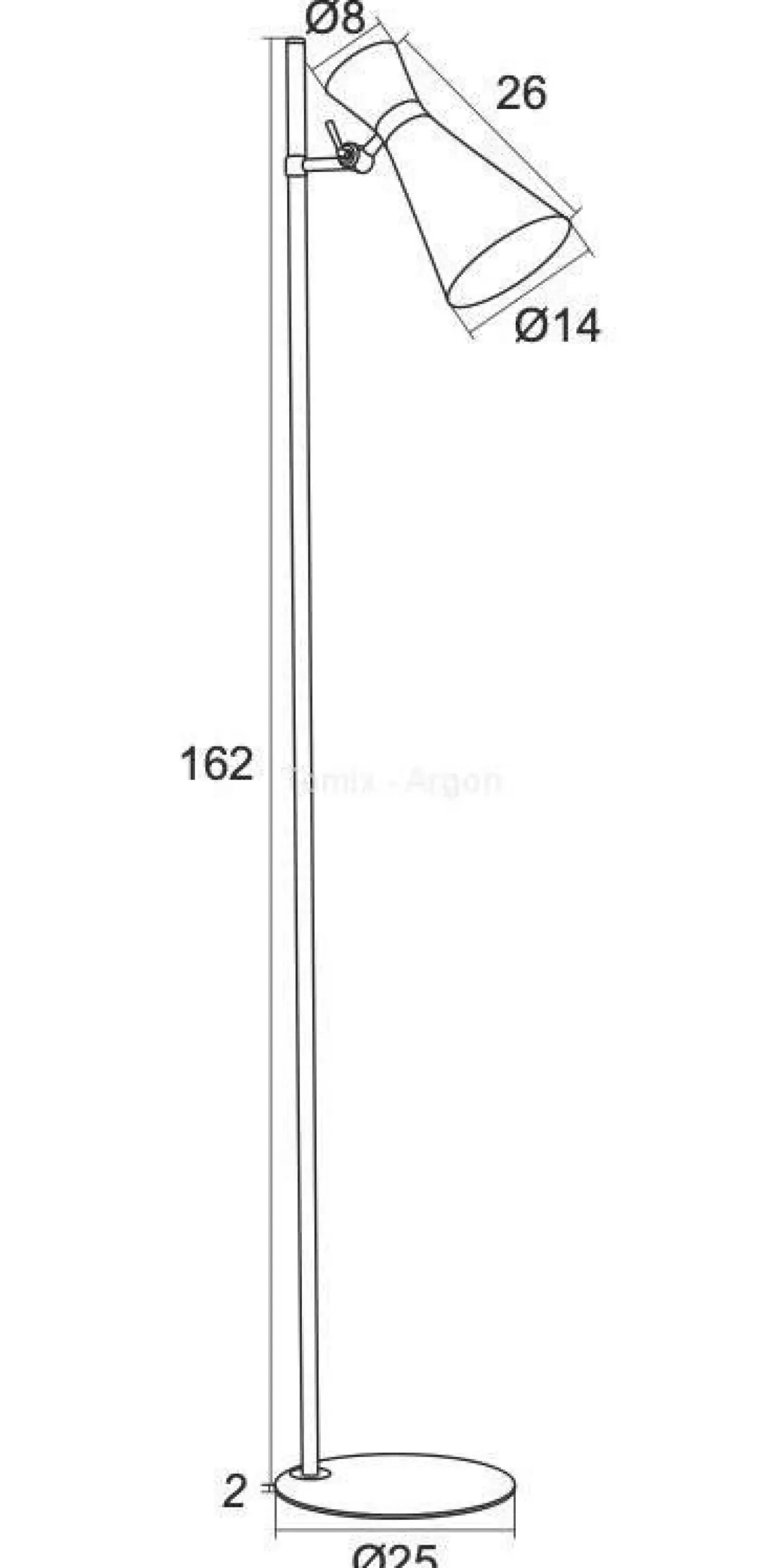 Lampa podłogowa 1 pł. LUKKA ARGON 3895
