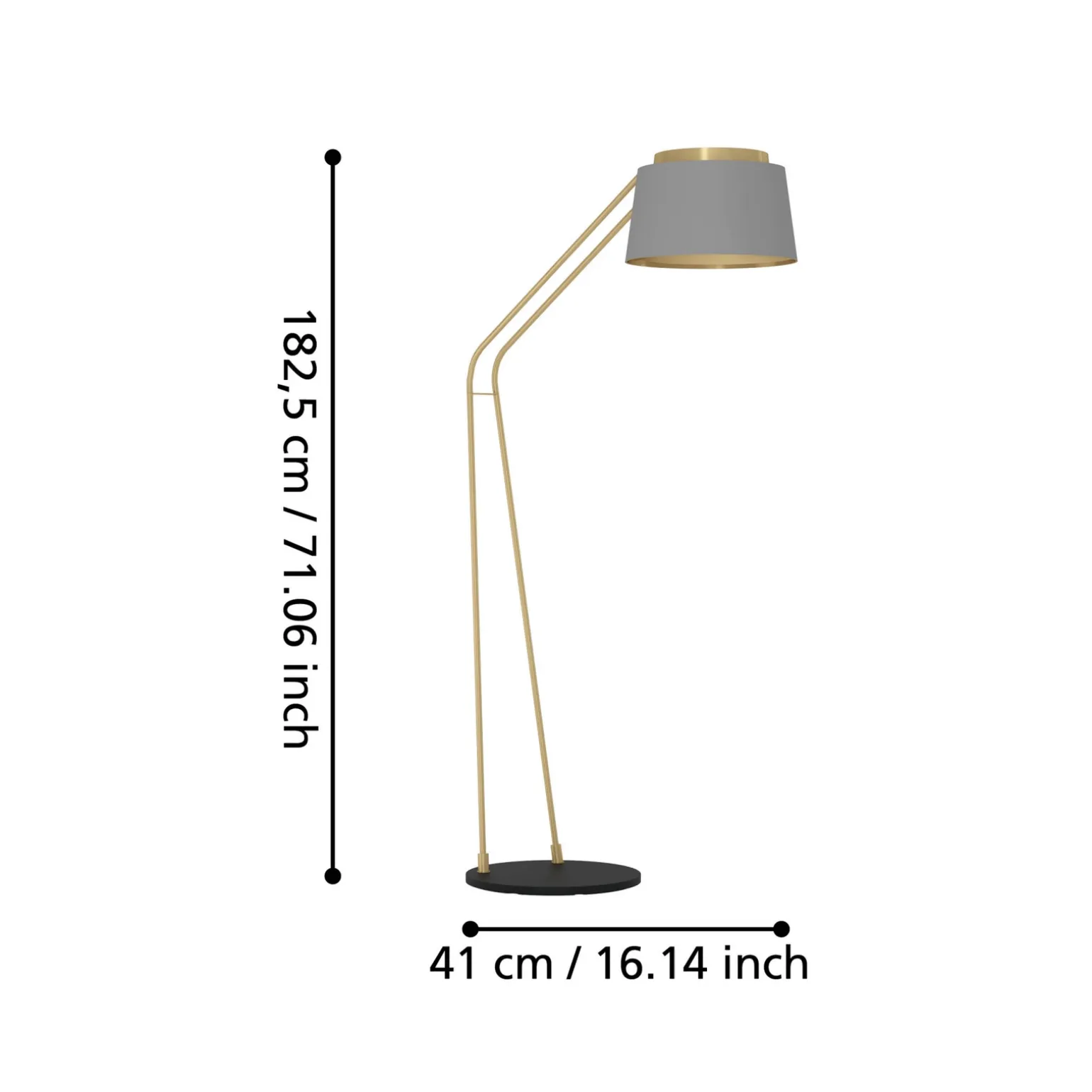 Lampa Podłogowa ALMERIMAR czarna (390174) - EGLO