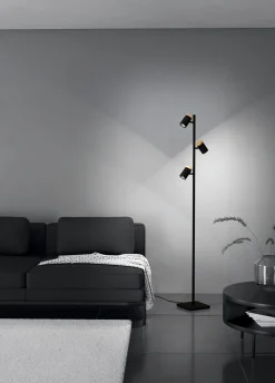 Lampa Podłogowa CARTAGENA czarna (390071) - EGLO