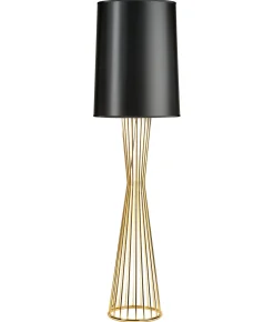 Lampa podłogowa FILO-1 czarno - złota 145 cm (MF1235) - Step into Design