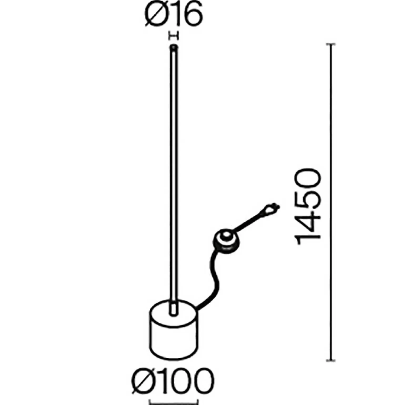 Lampa podłogowa Flow (MOD147FL-L20BSK1) - Maytoni