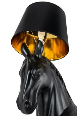 Lampa podłogowa KOŃ HORSE STAND M czarna - włókno szklane (JB001L) - King Home