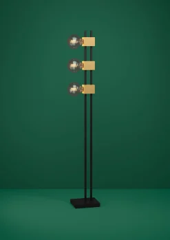 Lampa Podłogowa LEVANTARA czarna (390194) - EGLO