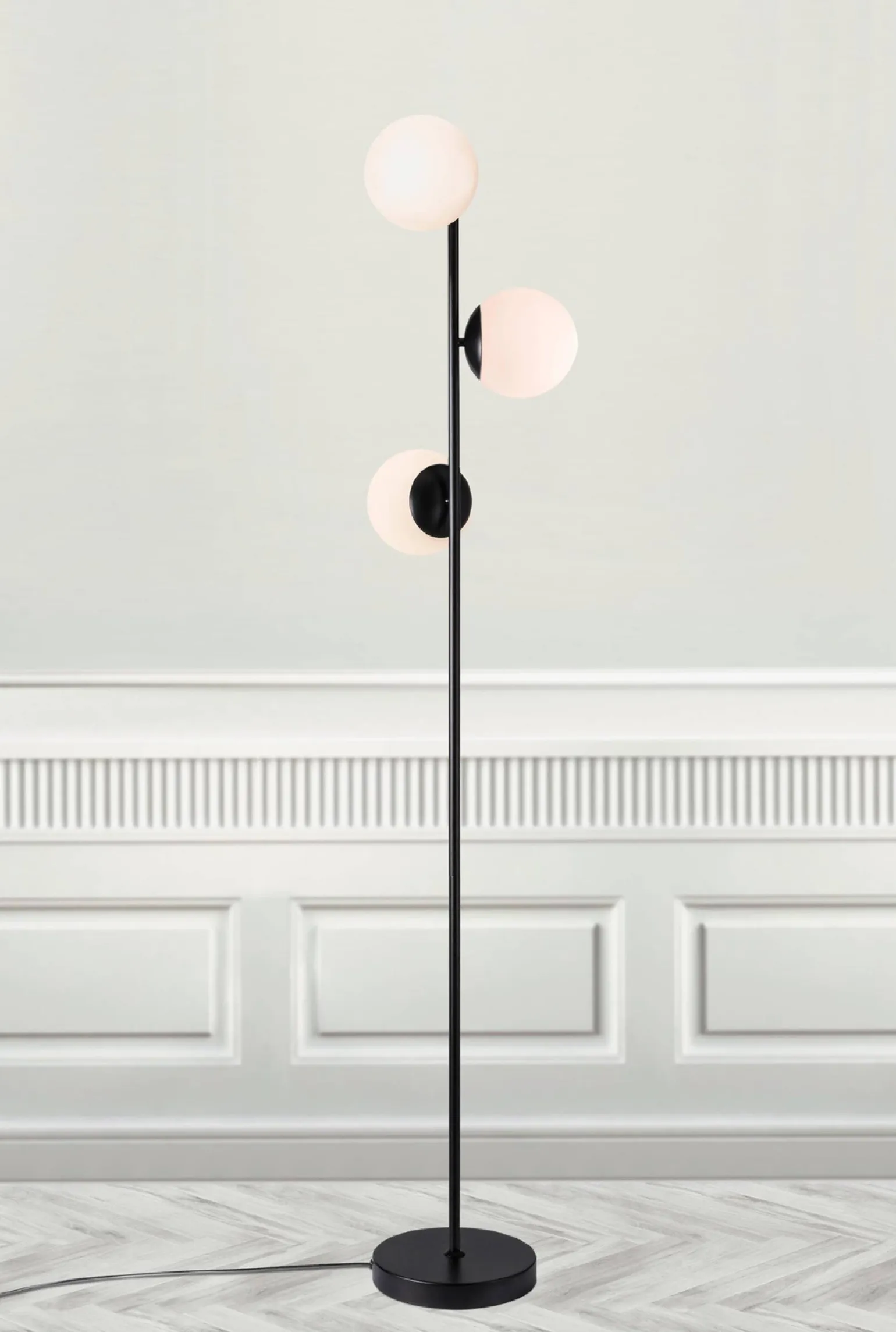 Lampa podłogowa LILLY Nordlux E14 3X15W Metal Czarny