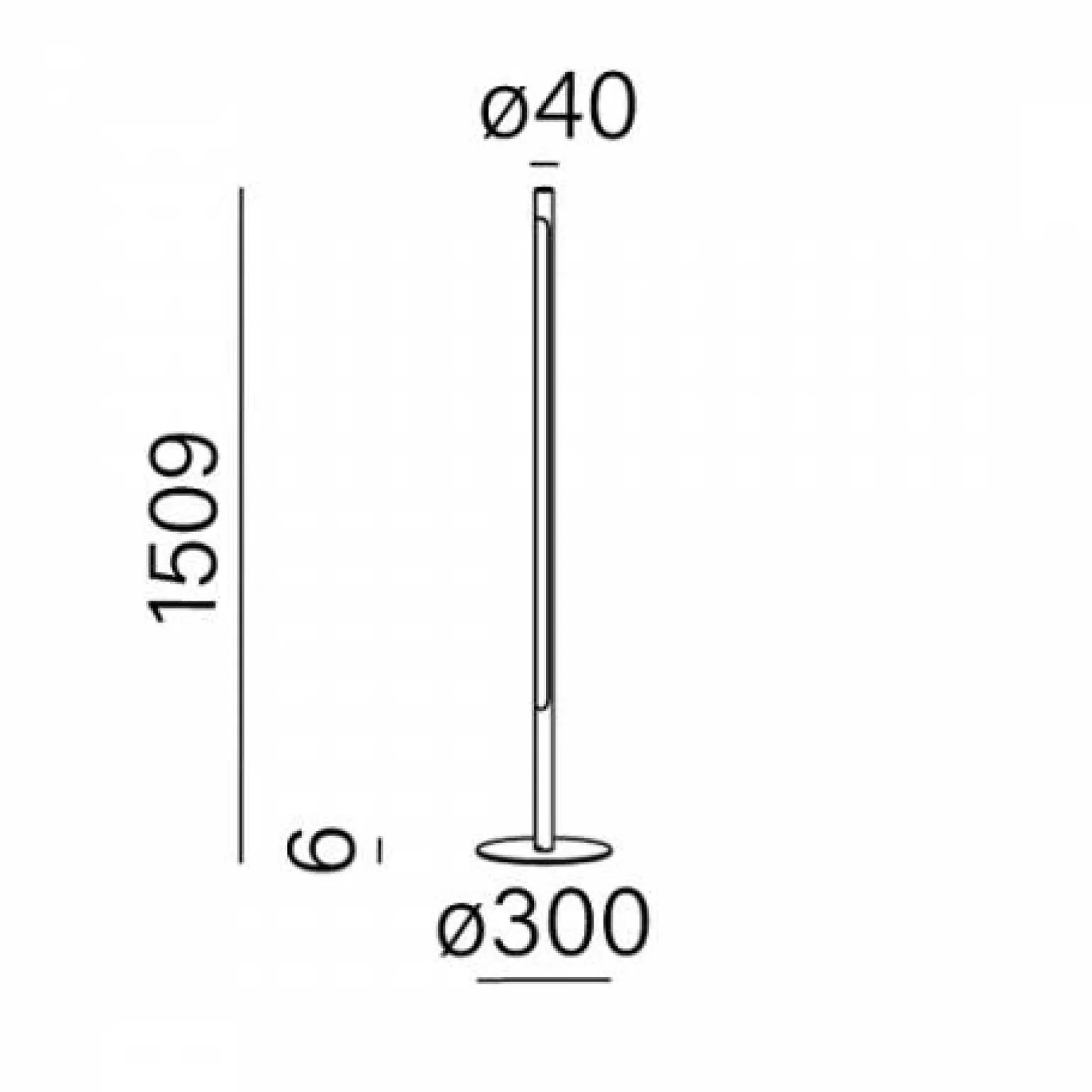 Lampa podłogowa THIN TUBE LED TERAKOTA (26551-L927-D9-00-83) - Aqform