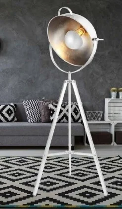 Lampa podłogowa TOMA biała/złota (AZ2378 - Azzardo)