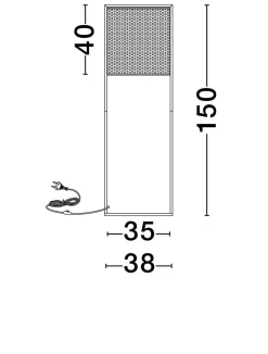 Lampa podłogowa wewnętrzna SECHURA (LE44864) - Luces Exclusivas