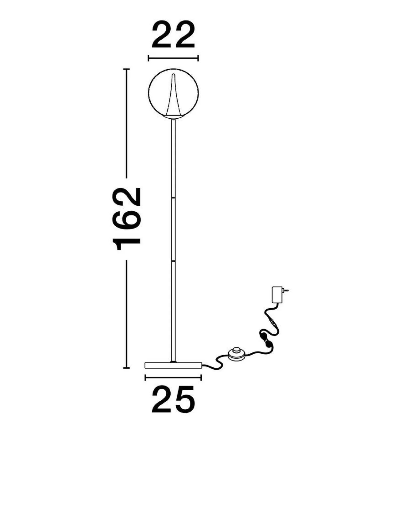 Lampa podłogowa wewnętrzna HUALMAY (LE44835) - Luces Exclusivas