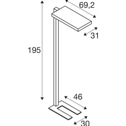 Lampa podłogowa WORKLIGHT II (1005390) - SLV