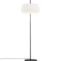 Lampa podłogowa z bawełnianym abażurem DICTE Nordlux E27 60W Tekstylia Biały