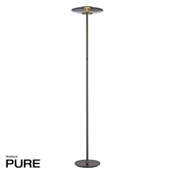Lampa podłogowa z dotykowym ściemniaczem PURE VITRUM SZARY (481-15) - Paul Neuhaus