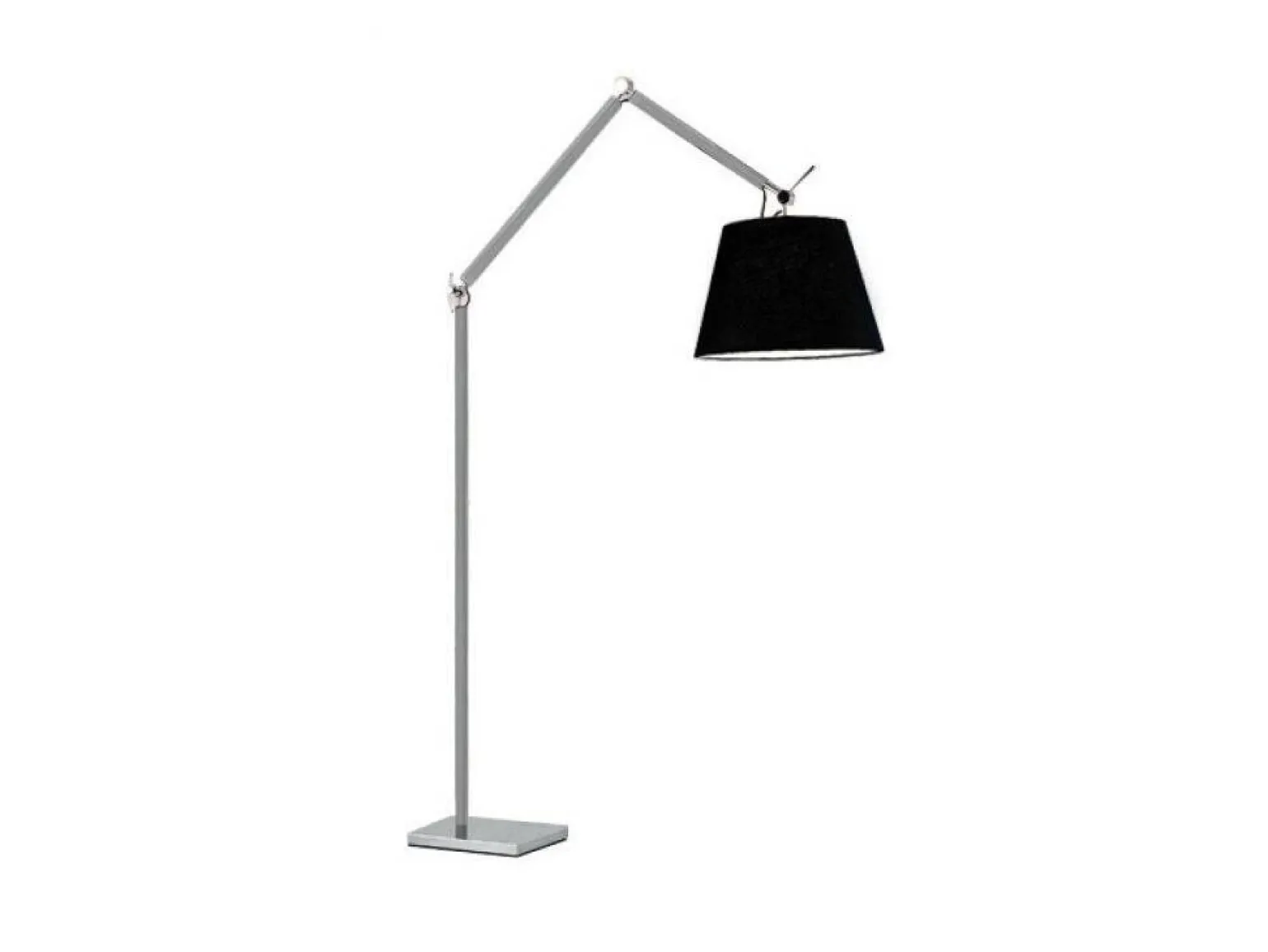 Lampa podłogowa Zyta L Floor stelaż aluminium AZ 2310 + AZ 2603 klosz black | czarny - średnica 36 - Azzardo