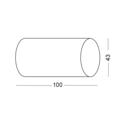 Lampa Schodowa LESEL 002 (100201202) - Elkim Lighting