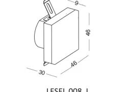 Lampa Schodowa LESEL 008 L (100801309) - Elkim Lighting