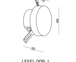 Lampa Schodowa LESEL 009 L (100901209) - Elkim Lighting