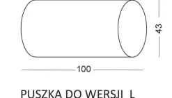 Lampa Schodowa LESEL 009A L (1009A1203) - Elkim Lighting