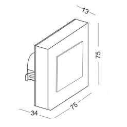 Lampa Schodowa LESEL 008B (1008B2303) - Elkim Lighting