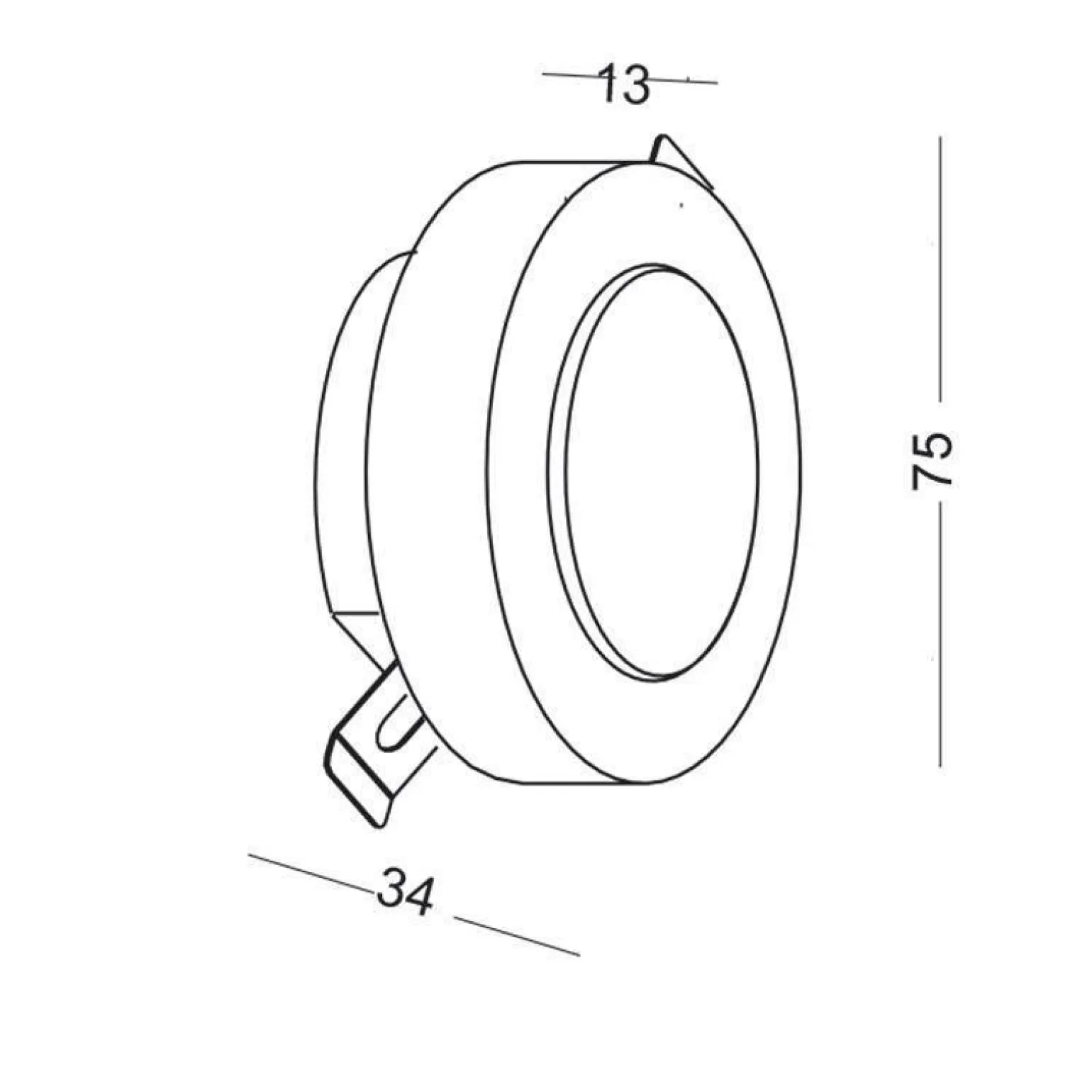 Lampa Schodowa LESEL 009B (1009B2303) - Elkim Lighting