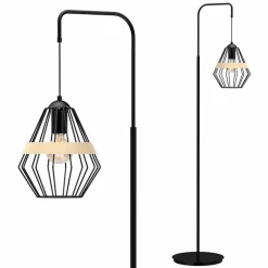 Lampa stojąca CLIFF BLACK 1xE27 (MLP5528) - Milagro