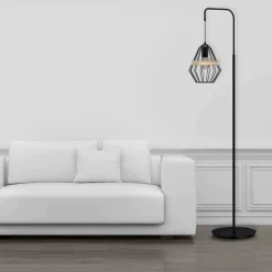 Lampa stojąca CLIFF BLACK 1xE27 (MLP5528) - Milagro