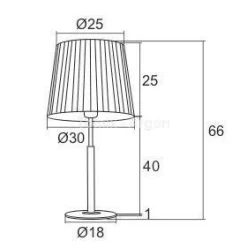 Lampa stołowa 1 pł. ASTI ARGON 3846