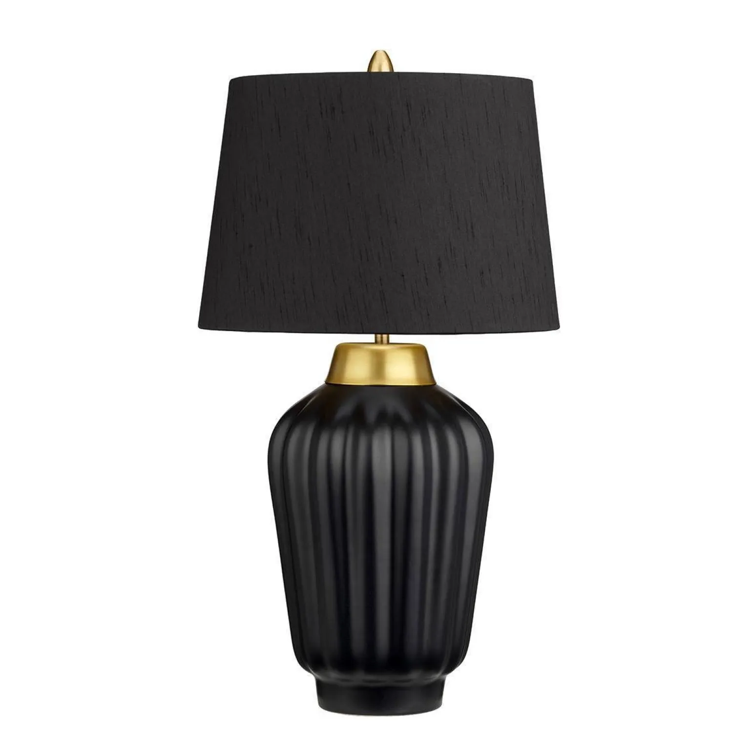 Lampa stołowa Bexley - 1 źródło światła - Czarna/ Szczotkowany mosiądz (QN-BEXLEY-TL-BKBB) - Quintiesse