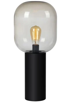 Lampa stołowa BROOKLYN Table 1L 56cm Black/Smoke