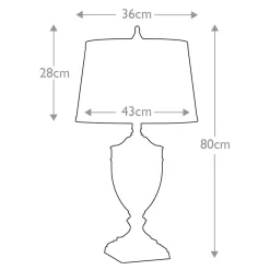 Lampa stołowa Dennison (QZ-DENNISON-PN) - Elstead Lighting