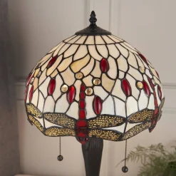 Lampa Stołowa Dragonfly beige (64086) Tiffany