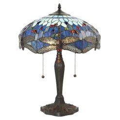 Lampa Stołowa Dragonfly blue (64089) Tiffany