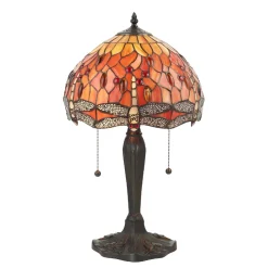Lampa Stołowa Dragonfly flame (64092) Tiffany
