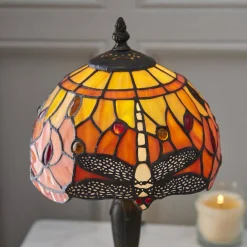 Lampa Stołowa Dragonfly flame (64091) Tiffany